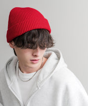 HUF ハフ USUAL CUFF BEANIE ワンポイントフラッグラベルニット帽/ビーニー 15023