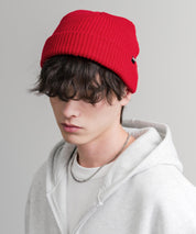 HUF ハフ USUAL CUFF BEANIE ワンポイントフラッグラベルニット帽/ビーニー 15023