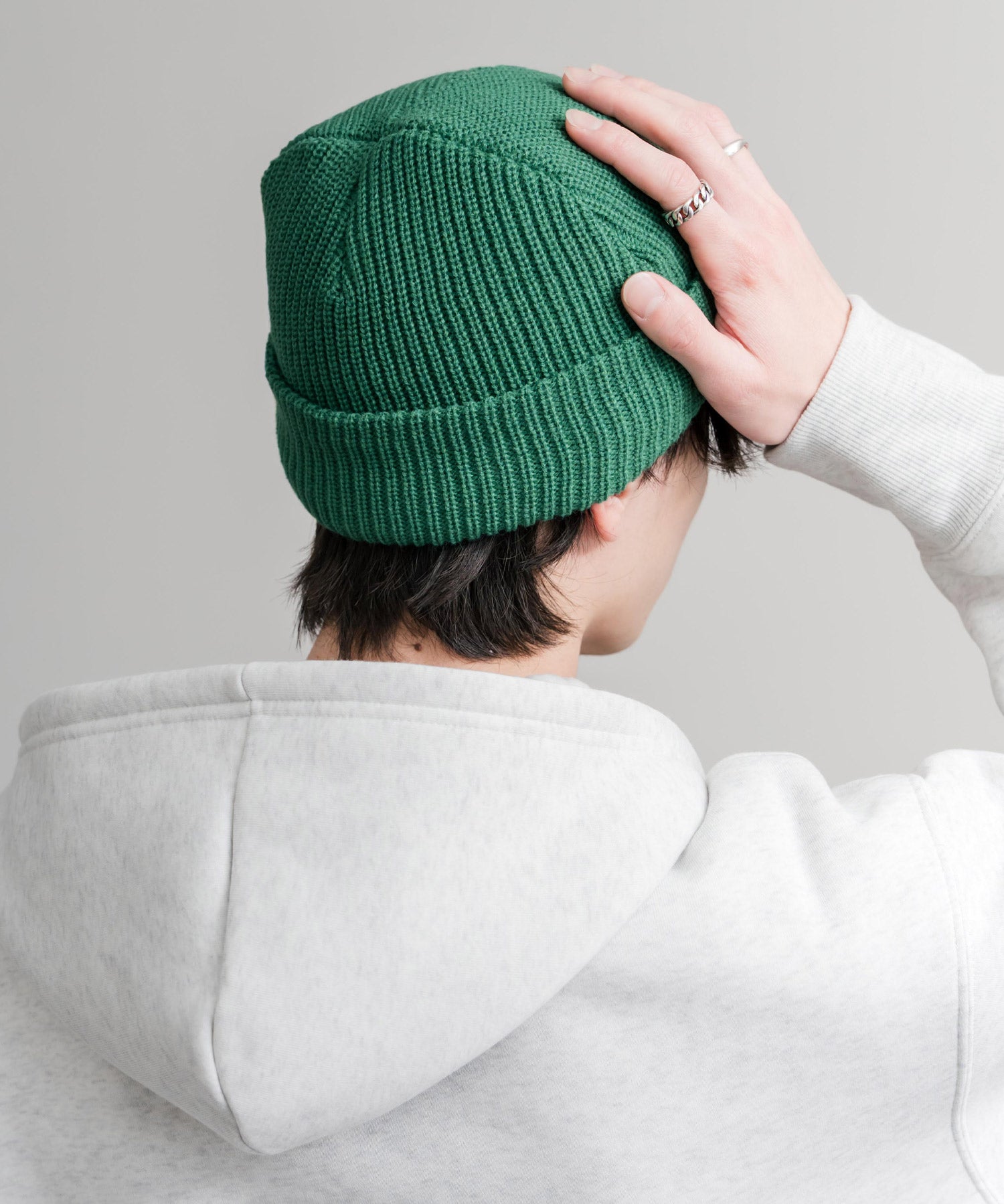 HUF ハフ USUAL CUFF BEANIE ワンポイントフラッグラベルニット帽/ビーニー 15023