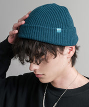 HUF ハフ USUAL CUFF BEANIE ワンポイントフラッグラベルニット帽/ビーニー 15023
