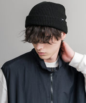 HUF ハフ USUAL CUFF BEANIE ワンポイントフラッグラベルニット帽/ビーニー 15023