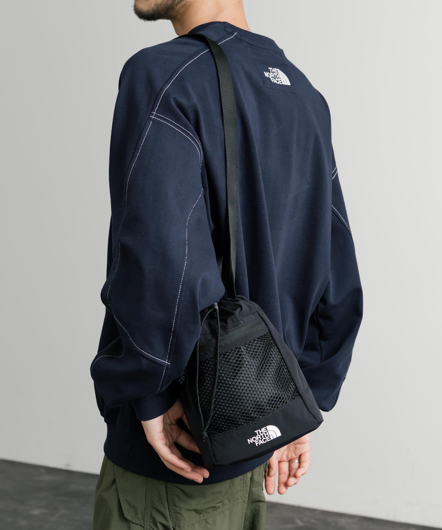 新色追加 日本未展開モデル THE NORTH FACE ザ・ノースフェイス WHITE LABEL LINDEN MESH BUCKET BAG MINI 2WAYバケットバッグミニ 韓国限定 15051