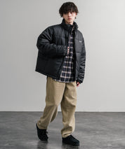 HUF ハフ SEQUOIA PUFFER JACKET REALTREE SEQUOIA PUFFER オーバーサイズワンポイントロゴ中綿ジャケット 15056