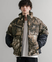 HUF ハフ SEQUOIA PUFFER JACKET REALTREE SEQUOIA PUFFER オーバーサイズワンポイントロゴ中綿ジャケット 15056