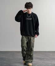 HUF ハフ H DOT POLAR FLEECE CREWNECK オーバーサイズポーラーフリースプルオーバートレーナー 15057