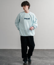 HUF ハフ H DOT POLAR FLEECE CREWNECK オーバーサイズポーラーフリースプルオーバートレーナー 15057