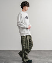 HUF ハフ ARCH APPLIQUE CREWNECK オーバーサイズ裏起毛アーチロゴアップリケ刺繍スウェットトレーナー 15059