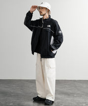日本未展開モデル THE NORTH FACE ザ・ノースフェイス WHITE LABEL ホワイトレーベル KICKFLEX JACKET 配色切替パイピングロゴ刺繍ナイロンジャケット 15063