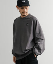 日本未展開モデル THE NORTH FACE ザ・ノースフェイス WHITE LABEL ホワイトレーベル MINI BOX STITCH SWEATSHIRTS オーバーサイズミニボックスロゴ刺繍ステッチスウェット 15064