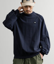日本未展開モデル THE NORTH FACE ザ・ノースフェイス WHITE LABEL ホワイトレーベル MINI BOX STITCH SWEATSHIRTS オーバーサイズミニボックスロゴ刺繍ステッチスウェット 15064
