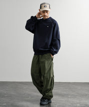 日本未展開モデル THE NORTH FACE ザ・ノースフェイス WHITE LABEL ホワイトレーベル MINI BOX STITCH SWEATSHIRTS オーバーサイズミニボックスロゴ刺繍ステッチスウェット 15064