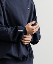 日本未展開モデル THE NORTH FACE ザ・ノースフェイス WHITE LABEL ホワイトレーベル MINI BOX STITCH SWEATSHIRTS オーバーサイズミニボックスロゴ刺繍ステッチスウェット 15064