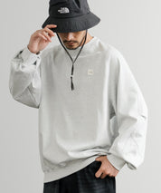 日本未展開モデル THE NORTH FACE ザ・ノースフェイス WHITE LABEL ホワイトレーベル MINI BOX STITCH SWEATSHIRTS オーバーサイズミニボックスロゴ刺繍ステッチスウェット 15064
