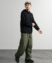 日本未展開モデル THE NORTH FACE ザ・ノースフェイス WHITE LABEL ホワイトレーベル WAFFLE HOOD PULLOVER オーバーサイズワッフルミニボックスロゴ刺繍パーカー 15065