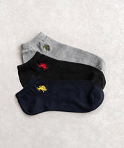 U.S. POLO ASSN. ユーエスポロアッスン ワンポイントロゴ刺繍3足アソートアンクル/くるぶし丈ソックス 15067
