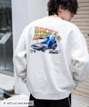 Universal City Studios LLC 別注コラボ オーバーサイズヴィンテージライクグラフィックプリント裏起毛スウェットトレーナー 15115