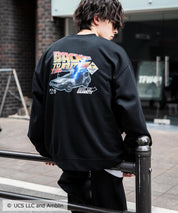 Universal City Studios LLC 別注コラボ オーバーサイズヴィンテージライクグラフィックプリント裏起毛スウェットトレーナー 15115