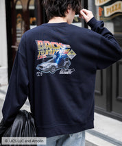 Universal City Studios LLC 別注コラボ オーバーサイズヴィンテージライクグラフィックプリント裏起毛スウェットトレーナー 15115