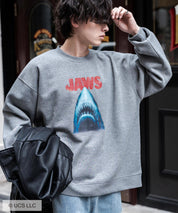 Universal City Studios LLC 別注コラボ オーバーサイズヴィンテージライクグラフィックプリント裏起毛スウェットトレーナー 15115