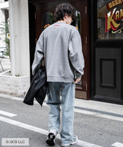 Universal City Studios LLC 別注コラボ オーバーサイズヴィンテージライクグラフィックプリント裏起毛スウェットトレーナー 15115