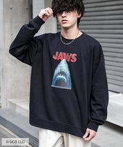 Universal City Studios LLC 別注コラボ オーバーサイズヴィンテージライクグラフィックプリント裏起毛スウェットトレーナー 15115