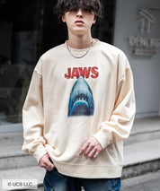 Universal City Studios LLC 別注コラボ オーバーサイズヴィンテージライクグラフィックプリント裏起毛スウェットトレーナー 15115