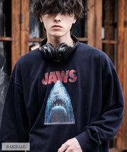 Universal City Studios LLC 別注コラボ オーバーサイズヴィンテージライクグラフィックプリント裏起毛スウェットトレーナー 15115