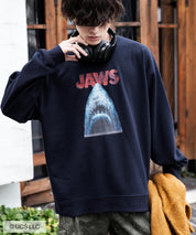 Universal City Studios LLC 別注コラボ オーバーサイズヴィンテージライクグラフィックプリント裏起毛スウェットトレーナー 15115