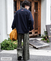 Universal City Studios LLC 別注コラボ オーバーサイズヴィンテージライクグラフィックプリント裏起毛スウェットトレーナー 15115