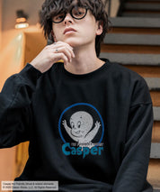 Casper/FELIX THE CAT 別注コラボ オーバーサイズヴィンテージライクグラフィックプリント裏起毛スウェットトレーナー 15116