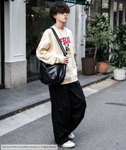 Casper/FELIX THE CAT 別注コラボ オーバーサイズヴィンテージライクグラフィックプリント裏起毛スウェットトレーナー 15116