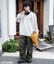 Kellogg's 別注コラボ オーバーサイズヴィンテージライクグラフィックプリント裏起毛スウェットトレーナー 15117