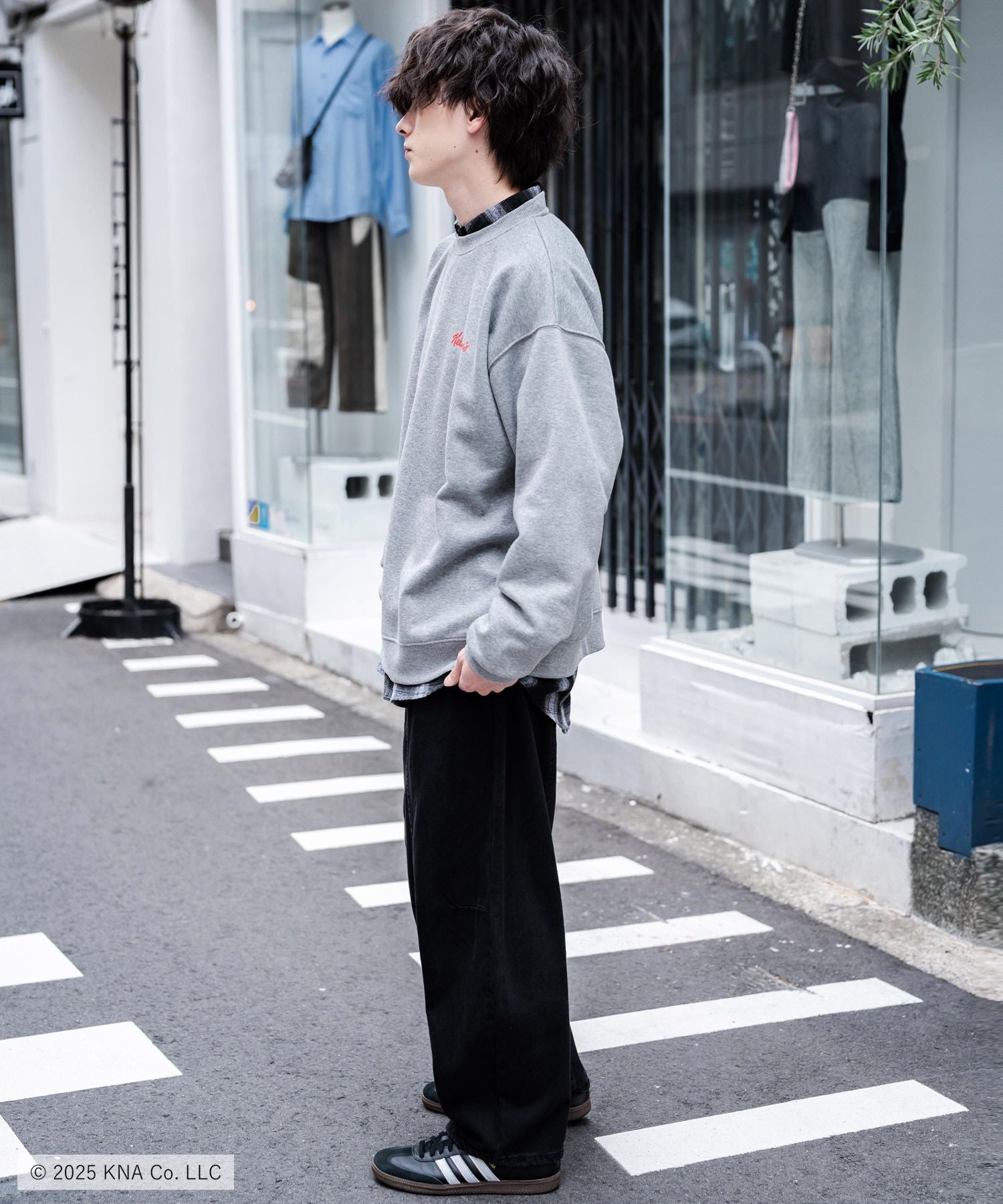 Kellogg's 別注コラボ オーバーサイズヴィンテージライクグラフィックプリント裏起毛スウェットトレーナー 15117