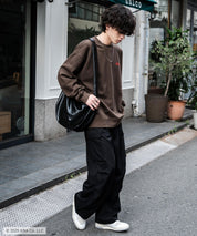 Kellogg's 別注コラボ オーバーサイズヴィンテージライクグラフィックプリント裏起毛スウェットトレーナー 15117