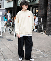 Kellogg's 別注コラボ オーバーサイズヴィンテージライクグラフィックプリント裏起毛スウェットトレーナー 15117