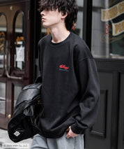 Kellogg's 別注コラボ オーバーサイズヴィンテージライクグラフィックプリント裏起毛スウェットトレーナー 15117