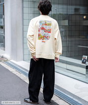 Kellogg's 別注コラボ オーバーサイズヴィンテージライクグラフィックプリント裏起毛スウェットトレーナー 15117