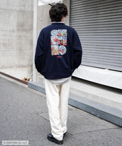 Kellogg's 別注コラボ オーバーサイズヴィンテージライクグラフィックプリント裏起毛スウェットトレーナー 15117