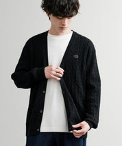 THE NORTH FACE ザ・ノースフェイス M'S HOLIDAY CARDIGAN ワンポイントロゴ刺繍Vネックニットカーディガン 15151