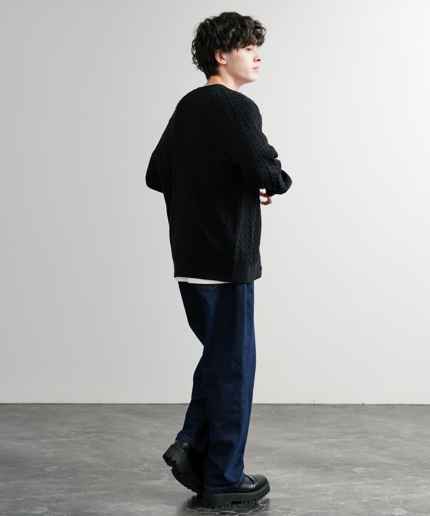 THE NORTH FACE ザ・ノースフェイス M'S HOLIDAY CARDIGAN ワンポイントロゴ刺繍Vネックニットカーディガン 15151