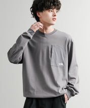 THE NORTH FACE ザ・ノースフェイス M'S DOMEY L/S R/TEE ドローコードワンポイントロゴ長袖Tシャツ 15155