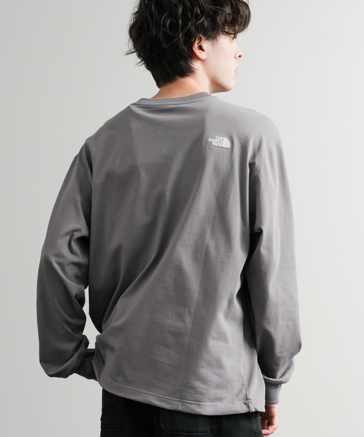 THE NORTH FACE ザ・ノースフェイス M'S DOMEY L/S R/TEE ドローコードワンポイントロゴ長袖Tシャツ 15155