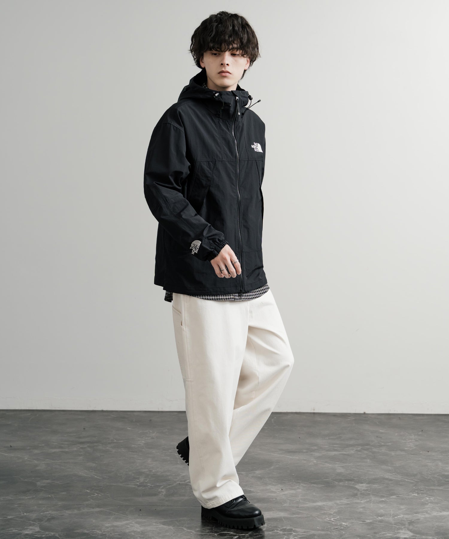 新色追加 THE NORTH FACE ザ・ノースフェイス M'S MOUNTAIN LITE JACKET オーバーサイズロゴ刺繍マウンテンパーカーナイロンジャケット 15156