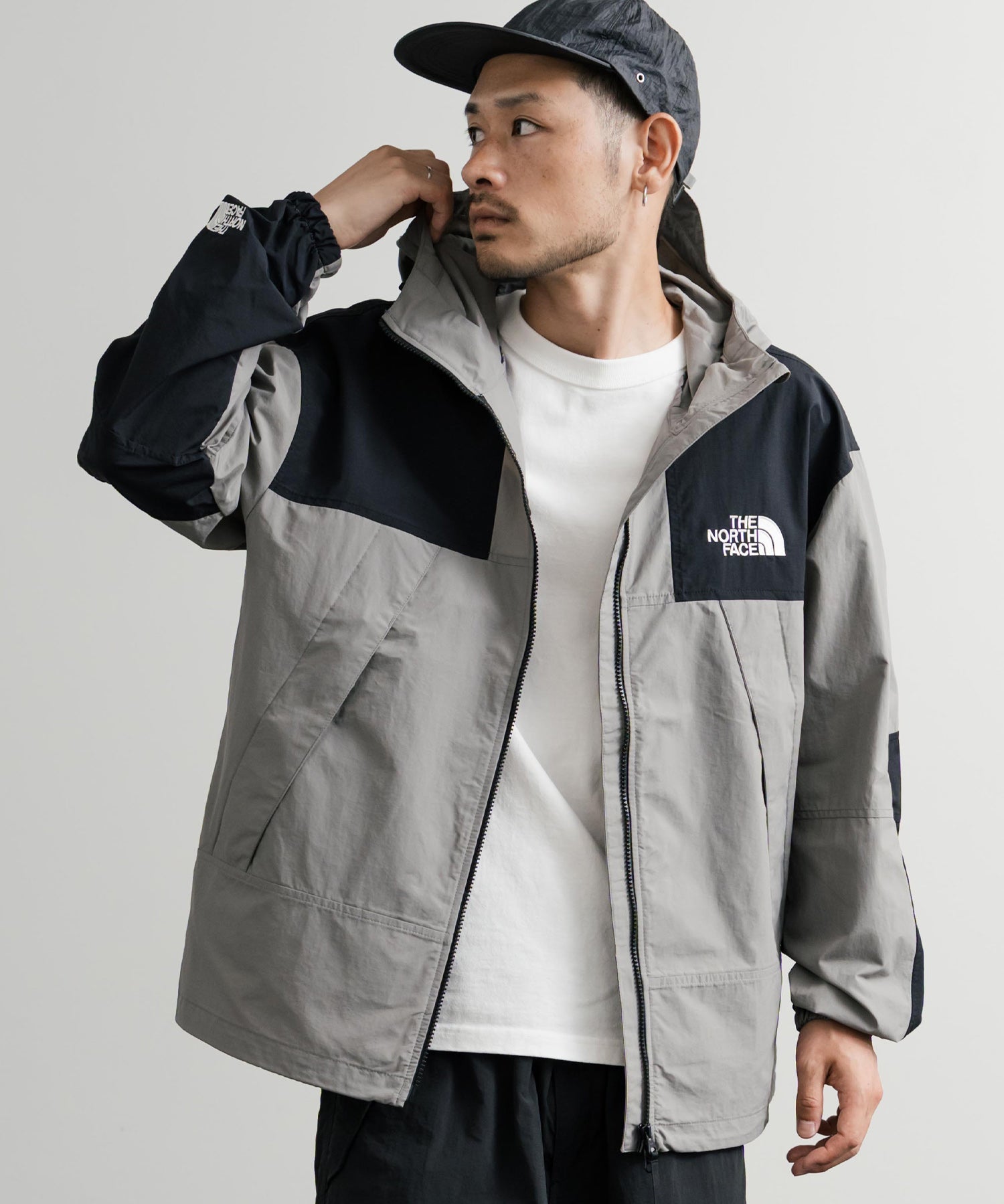 新色追加 THE NORTH FACE ザ・ノースフェイス M'S MOUNTAIN LITE JACKET オーバーサイズロゴ刺繍マウンテンパーカーナイロンジャケット 15156