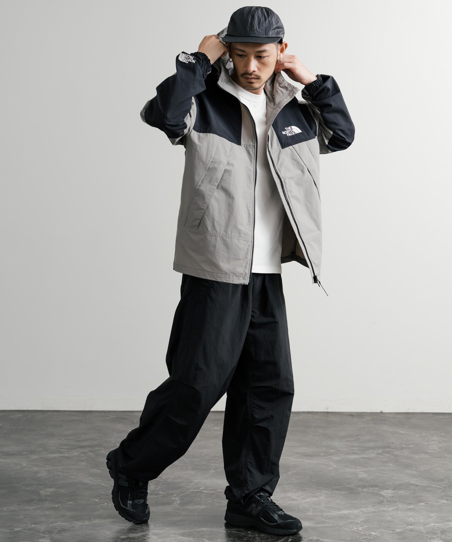 新色追加 THE NORTH FACE ザ・ノースフェイス M'S MOUNTAIN LITE JACKET オーバーサイズロゴ刺繍マウンテンパーカーナイロンジャケット 15156