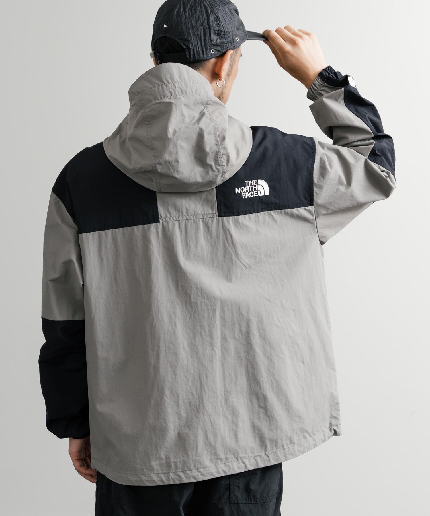 新色追加 THE NORTH FACE ザ・ノースフェイス M'S MOUNTAIN LITE JACKET オーバーサイズロゴ刺繍マウンテンパーカーナイロンジャケット 15156