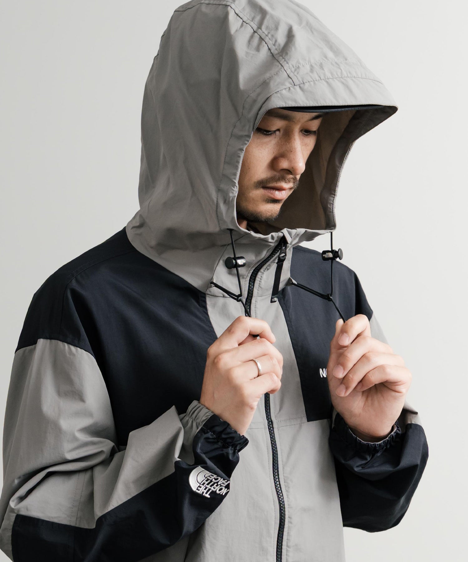 新色追加 THE NORTH FACE ザ・ノースフェイス M'S MOUNTAIN LITE JACKET オーバーサイズロゴ刺繍マウンテンパーカーナイロンジャケット 15156