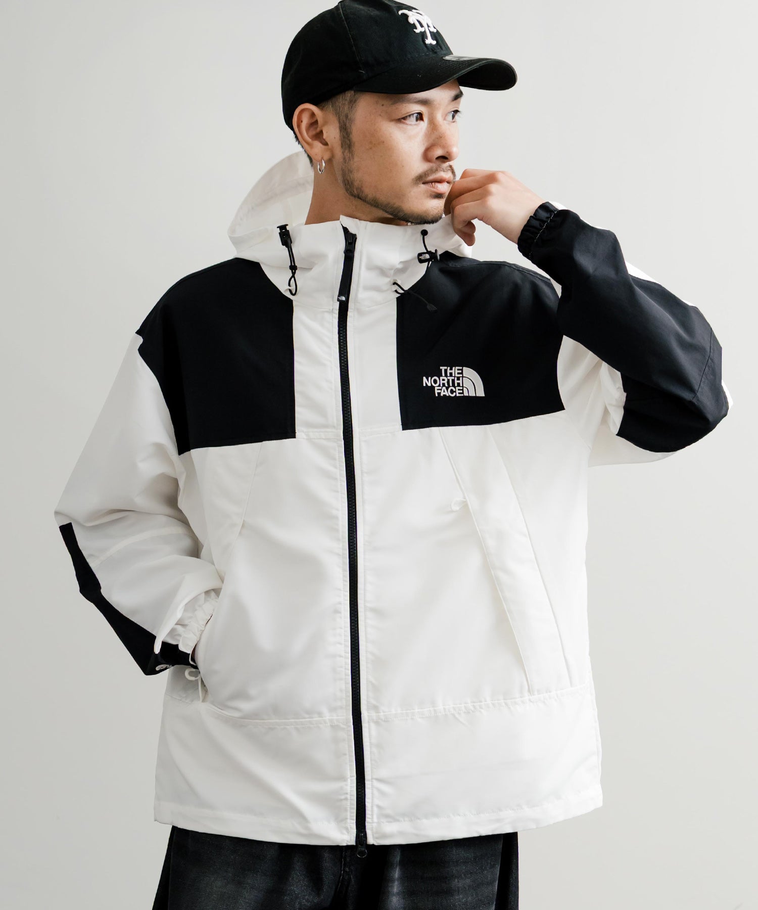 新色追加 THE NORTH FACE ザ・ノースフェイス M'S MOUNTAIN LITE JACKET オーバーサイズロゴ刺繍マウンテンパーカーナイロンジャケット 15156