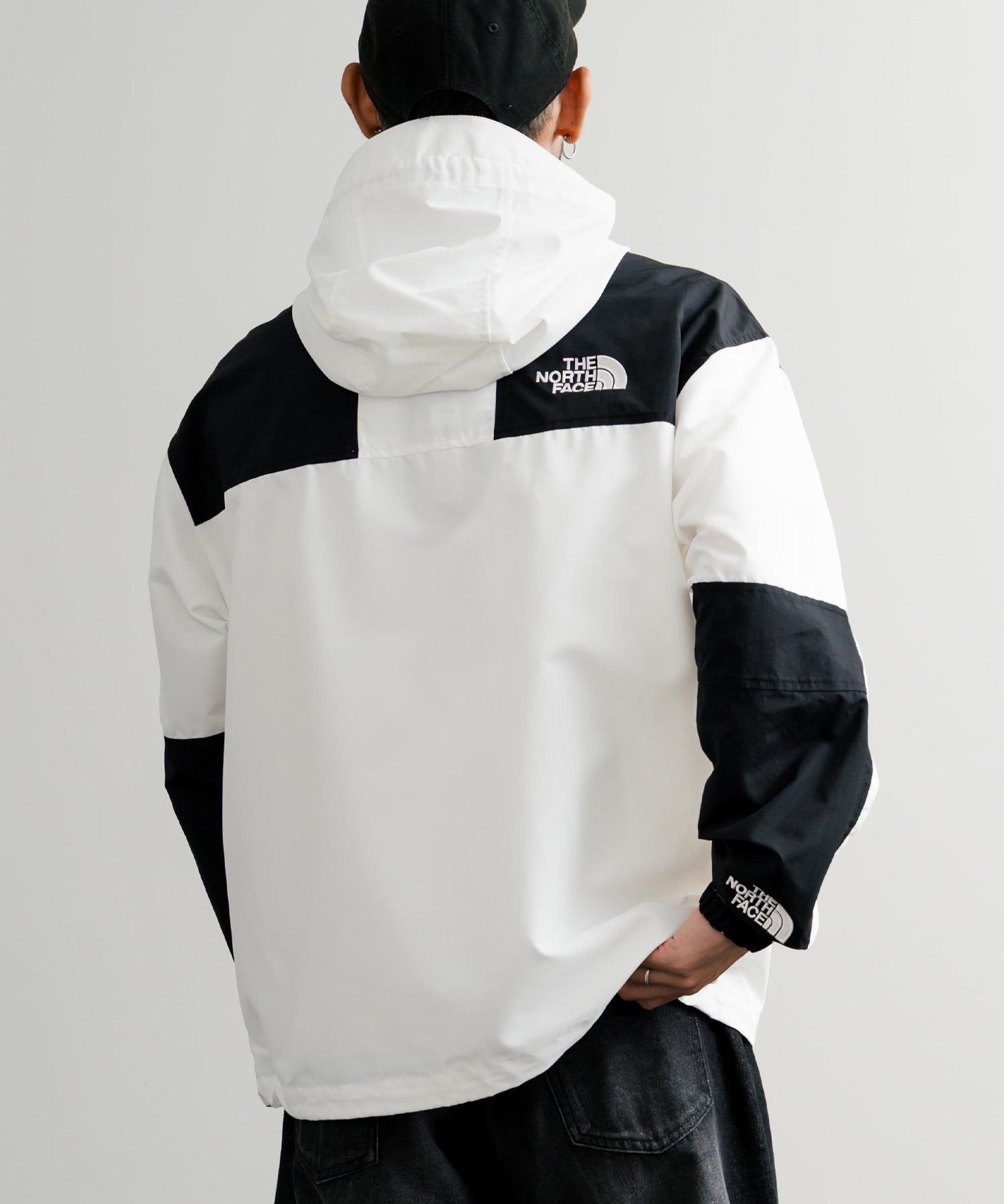新色追加 THE NORTH FACE ザ・ノースフェイス M'S MOUNTAIN LITE JACKET オーバーサイズロゴ刺繍マウンテンパーカーナイロンジャケット 15156