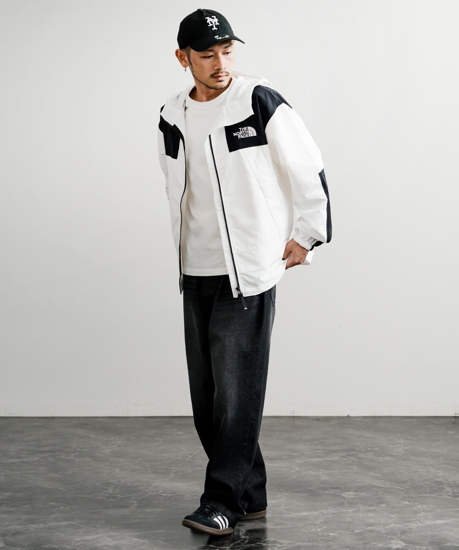 新色追加 THE NORTH FACE ザ・ノースフェイス M'S MOUNTAIN LITE JACKET オーバーサイズロゴ刺繍マウンテンパーカーナイロンジャケット 15156